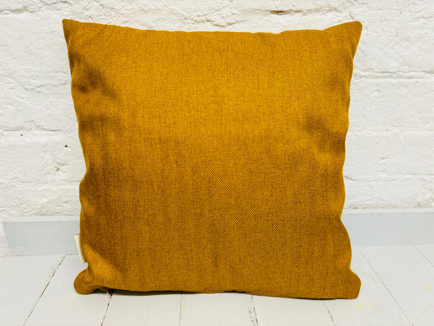 Mustard Tweed Scatter Cushion- Autumnal Cushion