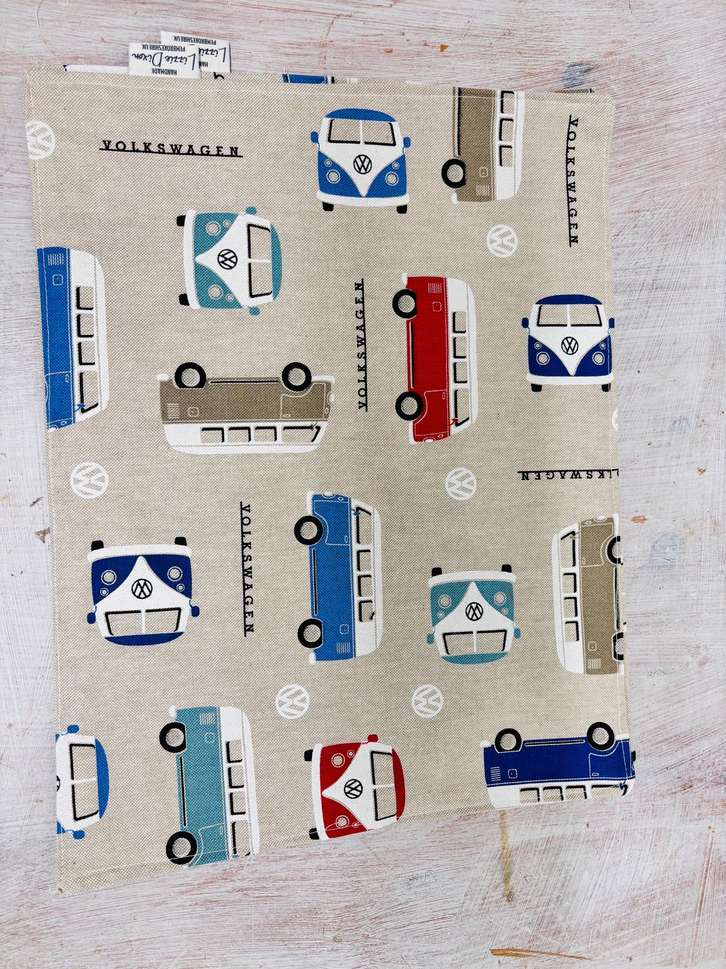 VW Camper Van fabric Placemat (set of2)