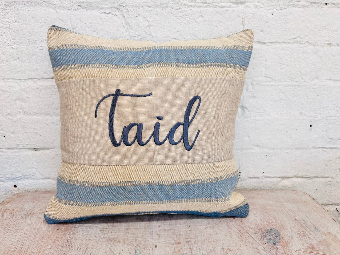 Father’s Day Blue and cream - Square Cushion (limited Edition)