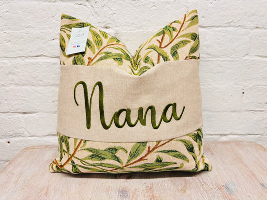Williow Bough Tapestry Square cushionMother’s Gift, Personalised Cushion, Gift for Mum.