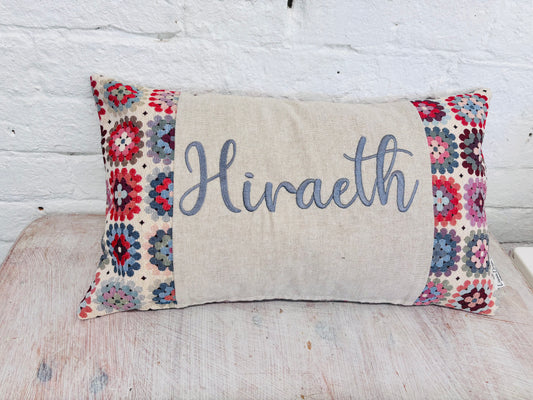 Hiraeth Crochet style Cushion-Rectangle  Cushion