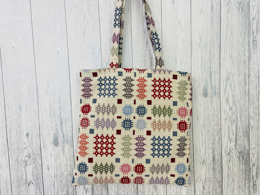 Welsh Blanket Tote style Shopping Bag