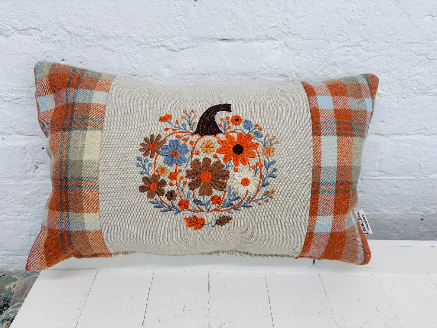 Floral Pumpkin Cushion-Autumnal cushion