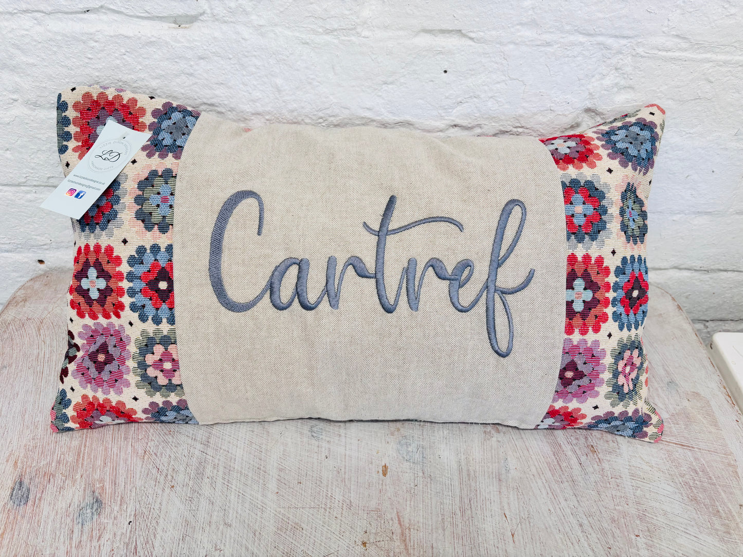 Cartref Crochet style Cushion-Rectangle Cushion