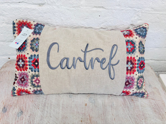 Cartref Crochet style Cushion-Rectangle  Cushion