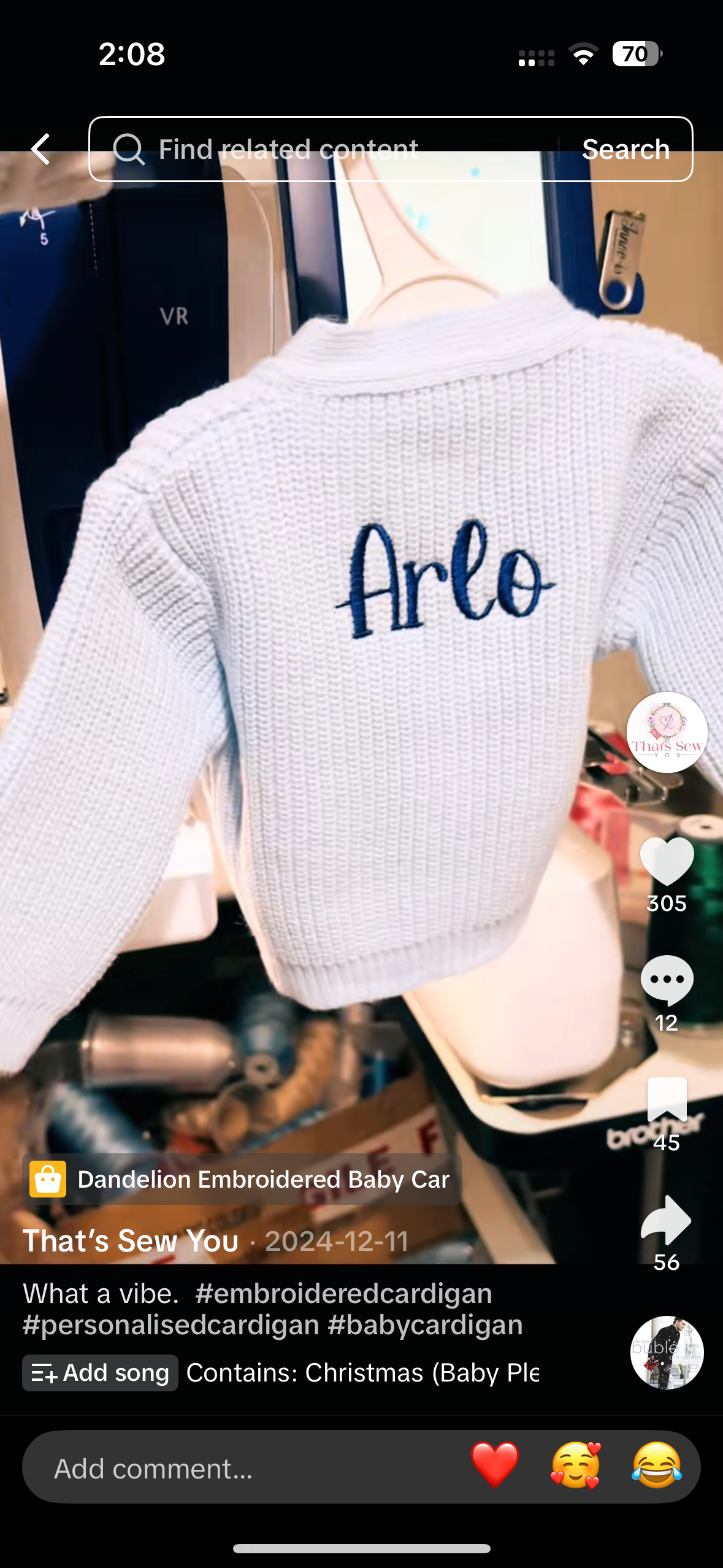 Personalised Knitted Baby Cardigan