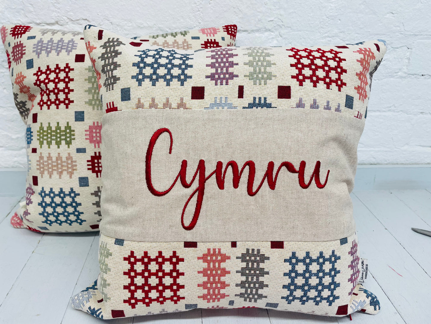 Welsh Blanket Cymru Cushion