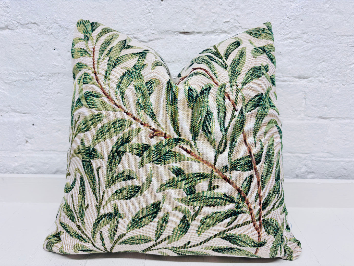 William Morris Willow Bought Tapestry Cushion -Cariad