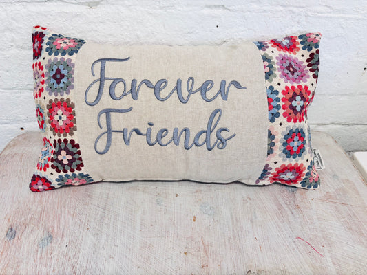 Forever Friends Crochet style Cushion-Rectangle  Cushion