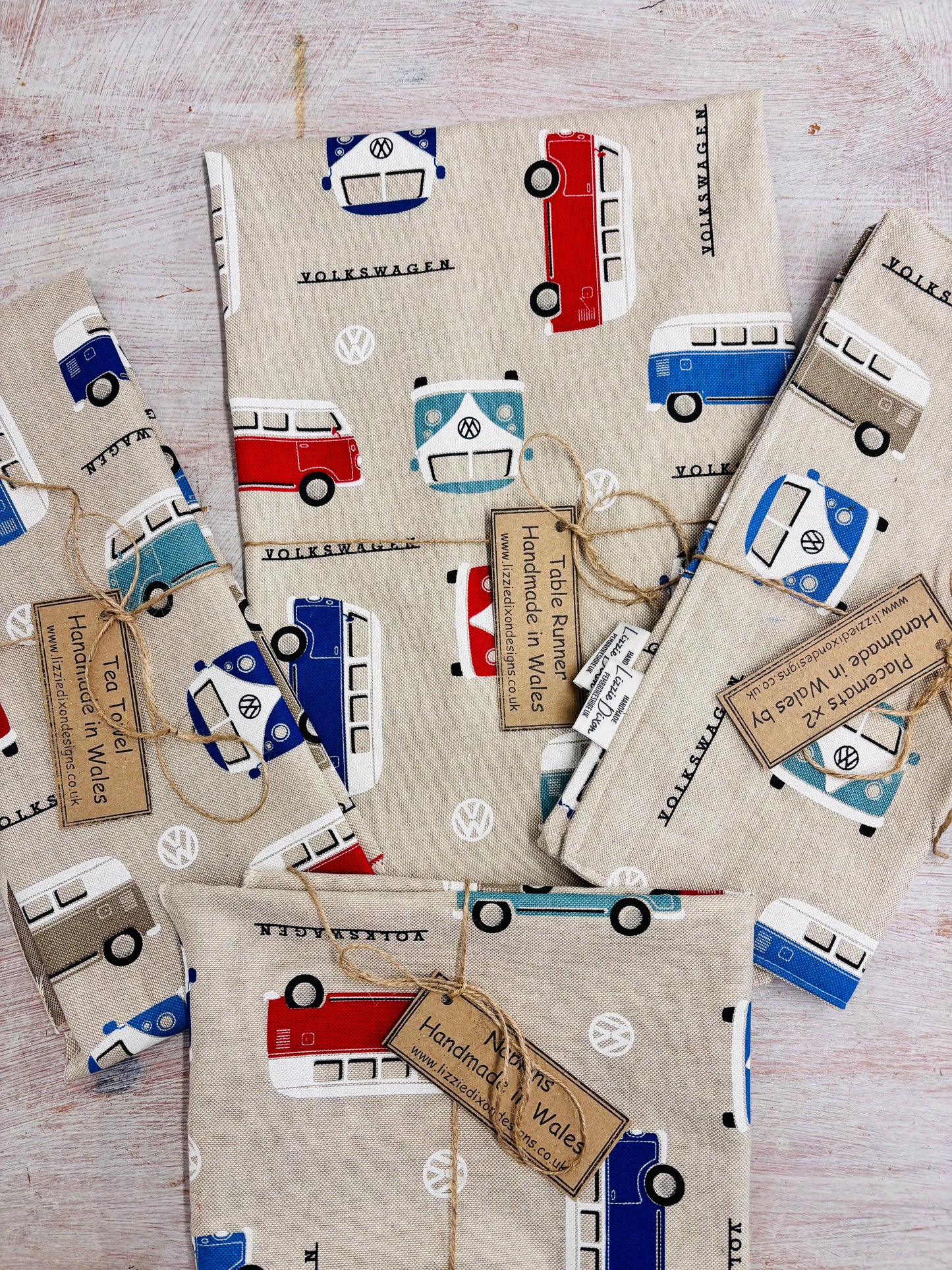 VW Camper Van fabric Placemat (set of2)