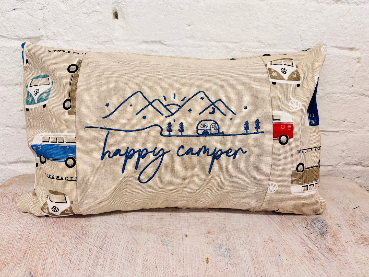 VW Campervan Cwtch Long cushion-Handmade Cushion