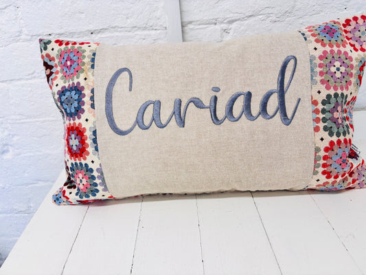 Cariad Crochet style Cushion-Rectangle  Cushion