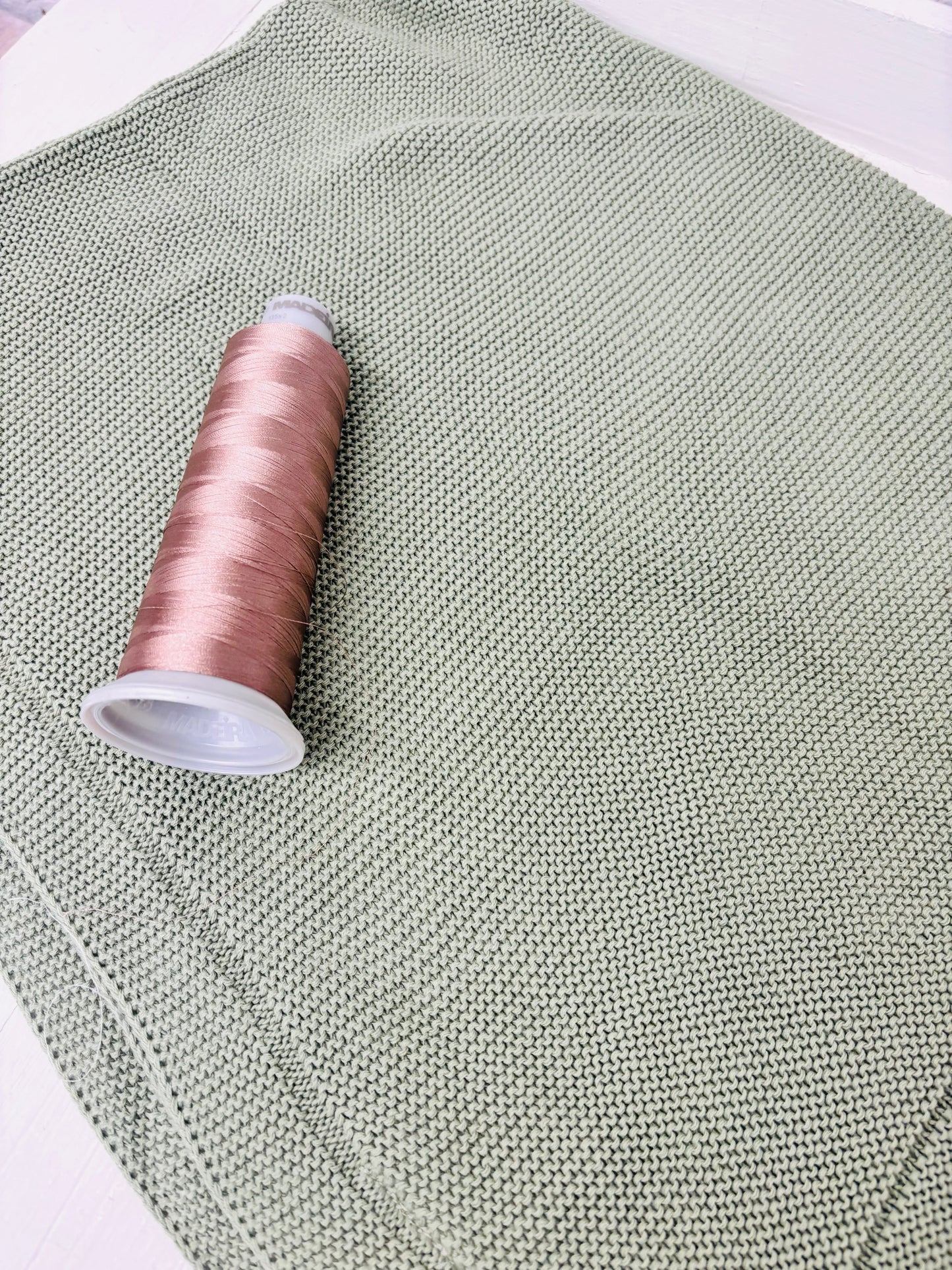 Soft Green Knitted Baby blanket-Personalised