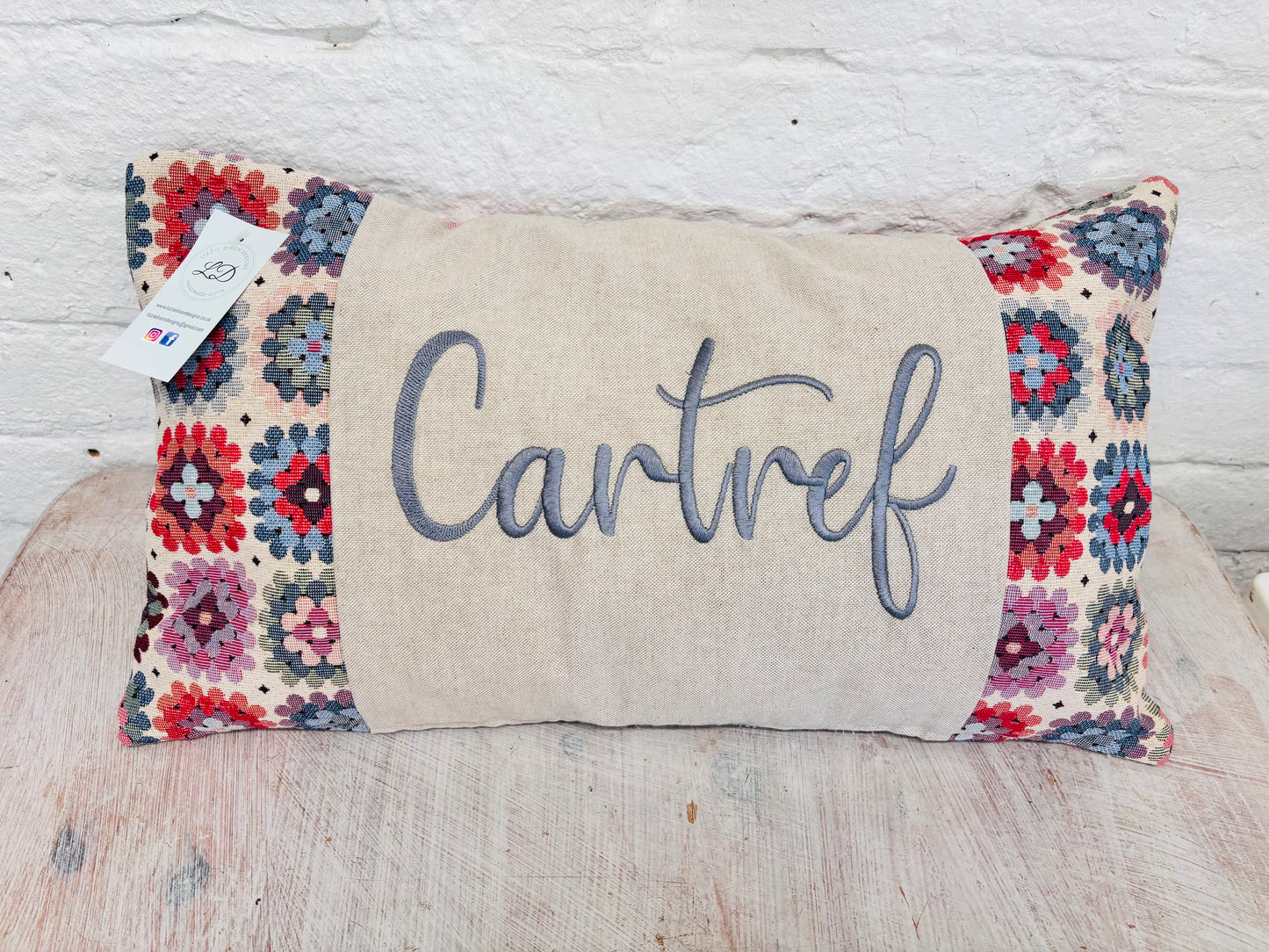 Cartref Crochet style Cushion-Rectangle Cushion