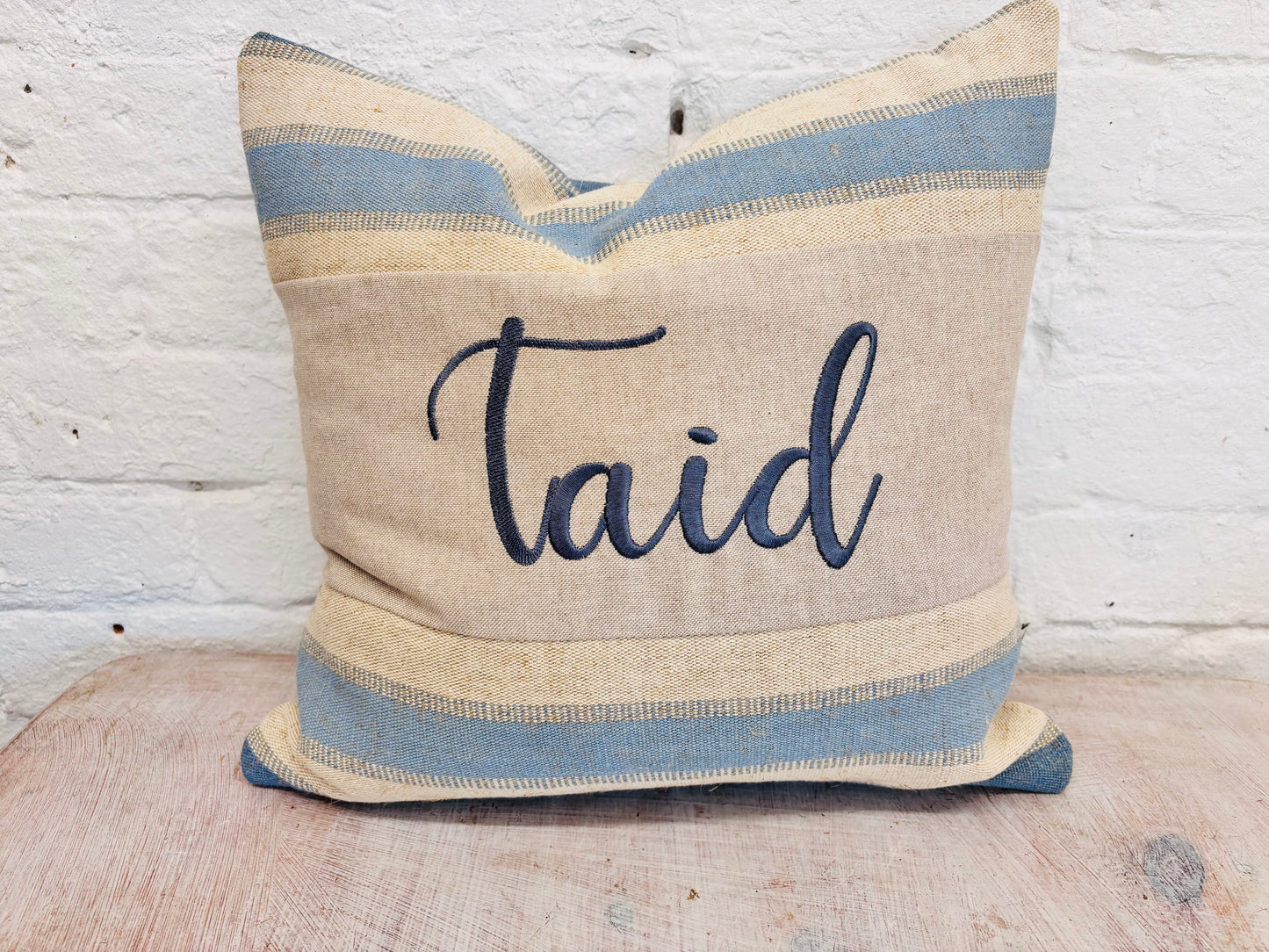 Father’s Day Blue and cream - Square Cushion (limited Edition)