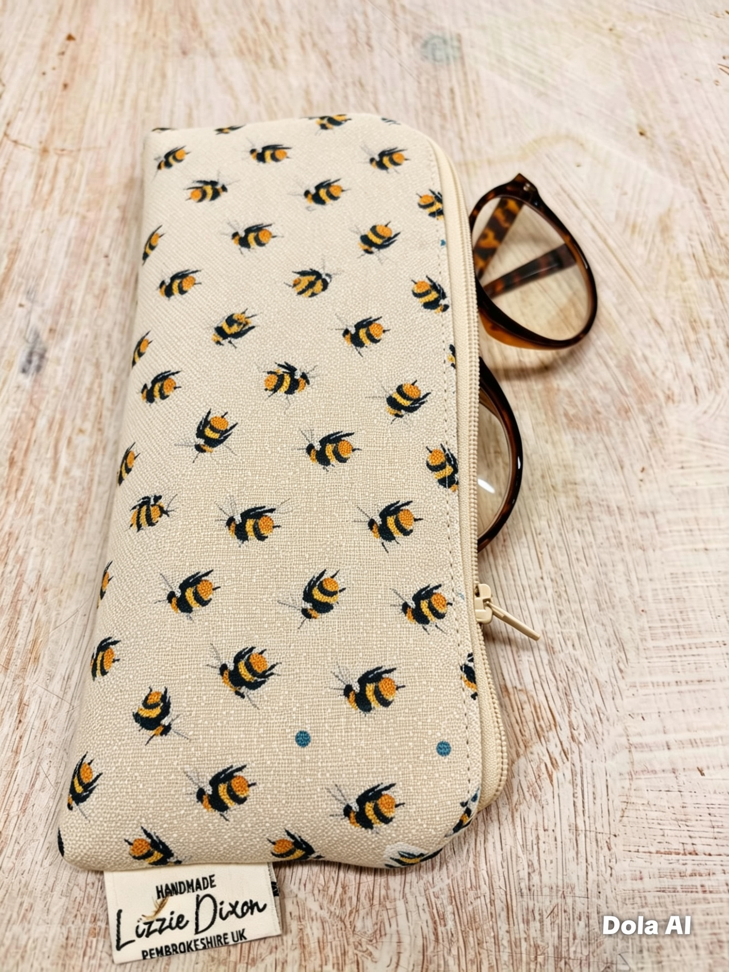 Bee fabric Coin Purse
