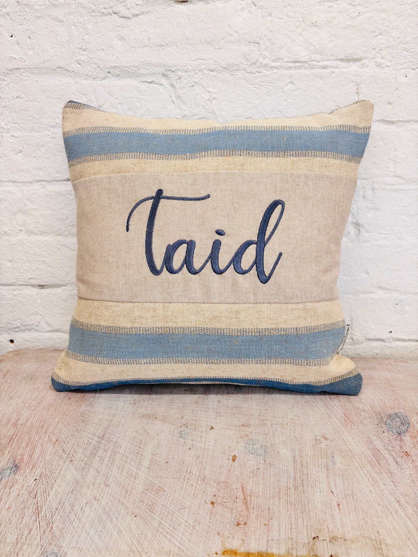 Father’s Day Blue and cream - Square Cushion (limited Edition)
