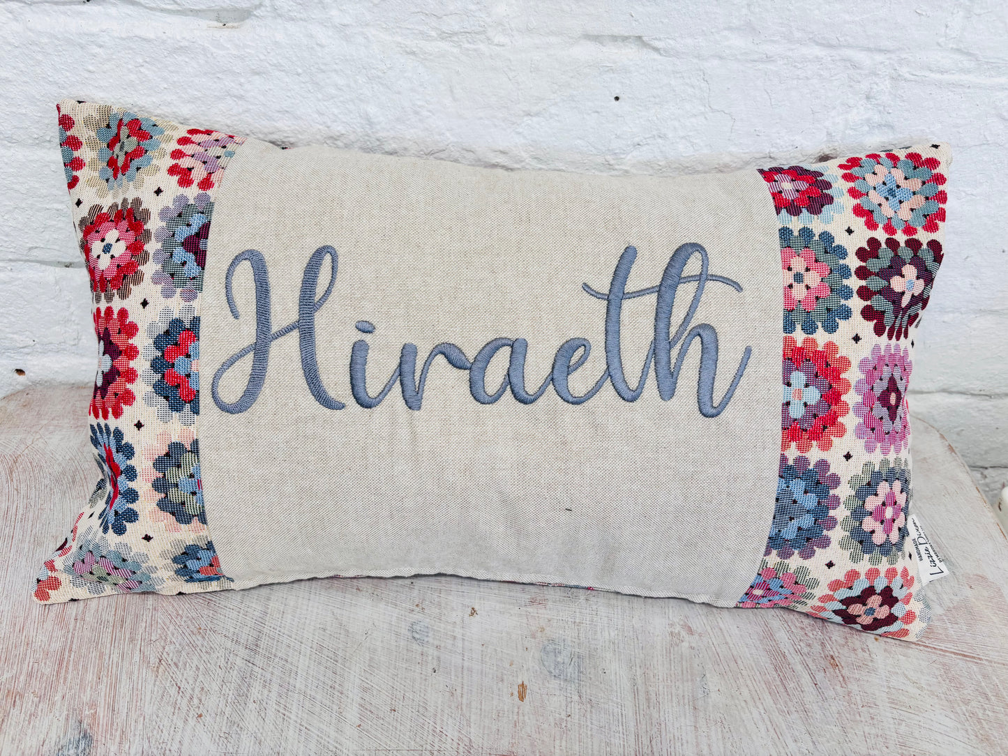 Hiraeth Crochet style Cushion-Rectangle Cushion