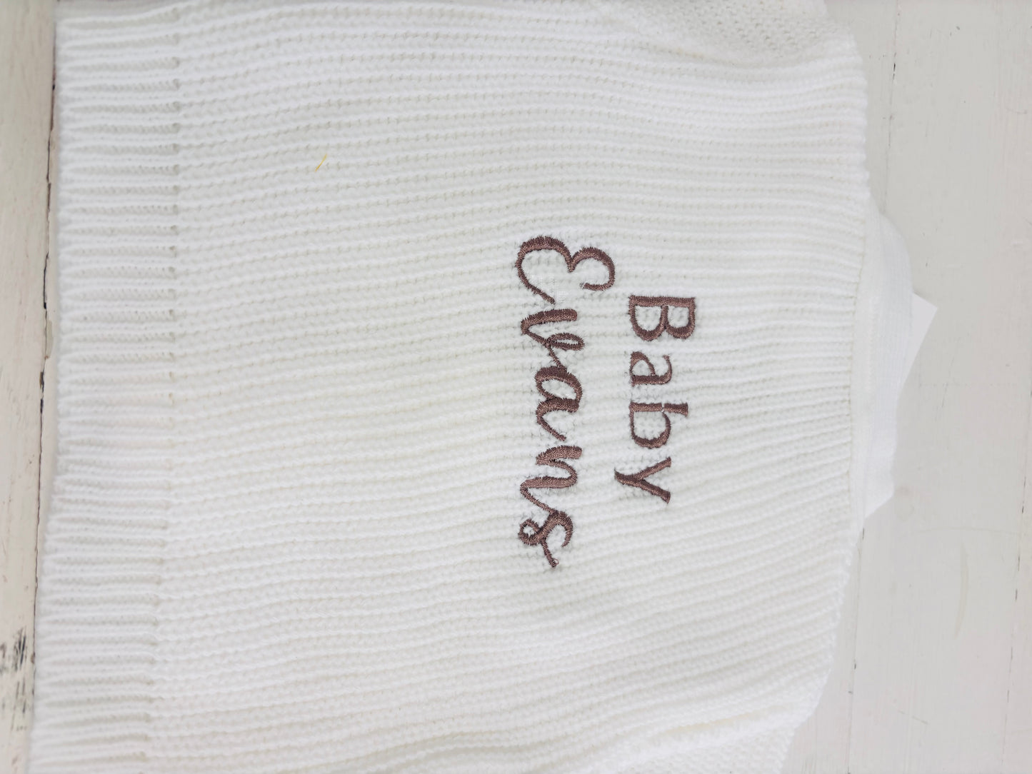 Personalised Knitted Baby Cardigan
