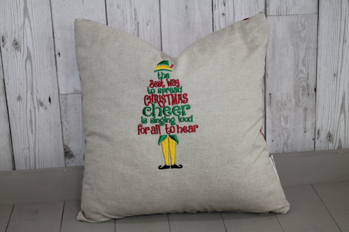 Buddy the Elf inspired Cushion. Festive Cushion -Best way to spread Christmas cheer. Christmas Cushion.