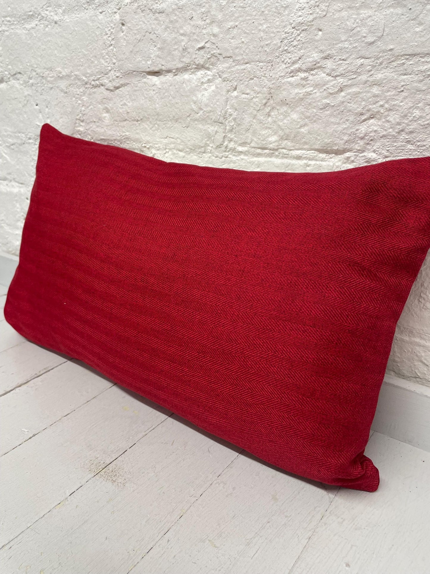 Red Dotty Welsh Dragon Cwtch long Panel cushion