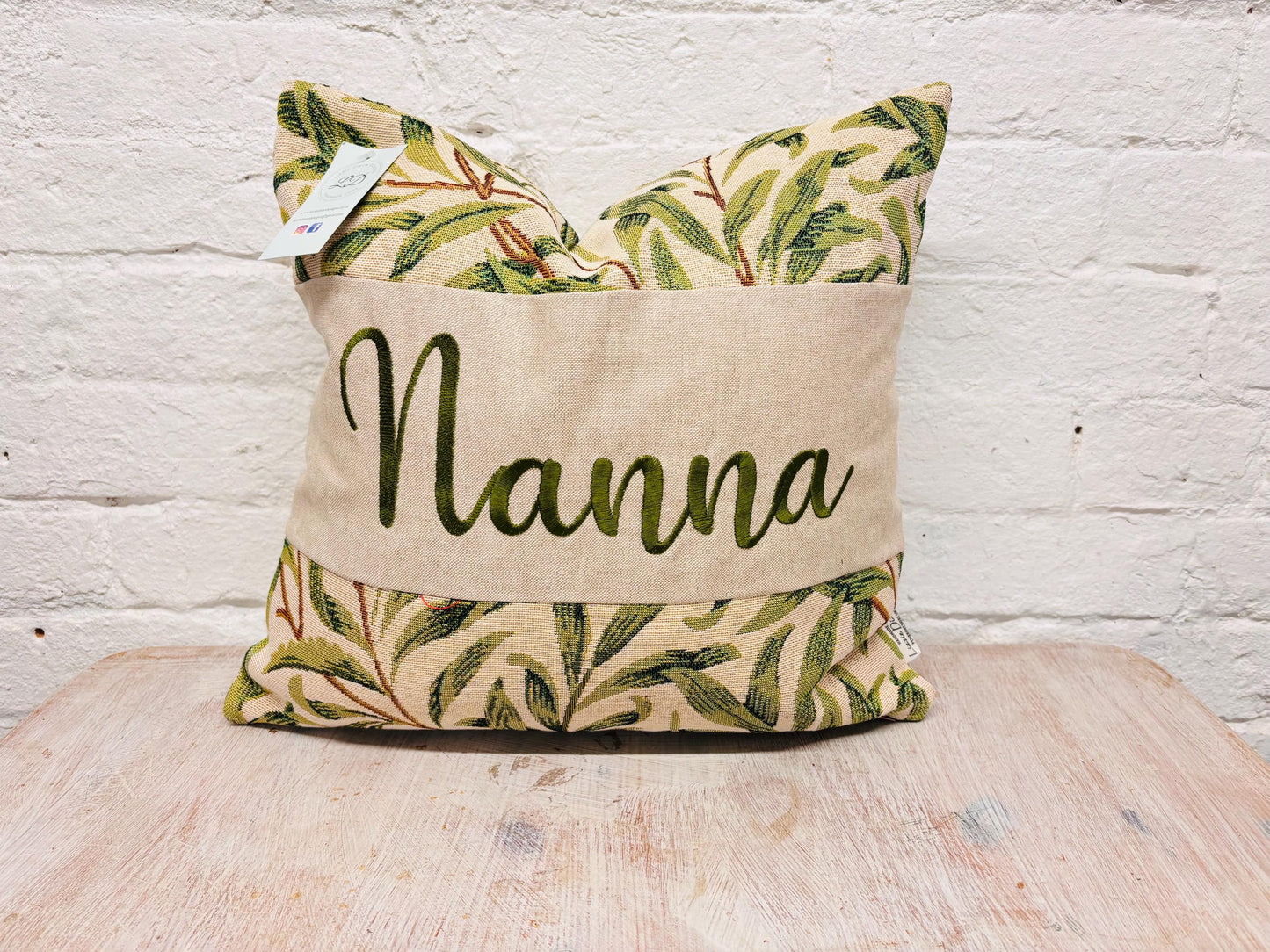 William Morris Willow Bough Tapestry Mother’s Gift, Personalised Cushion, Gift for Mum.