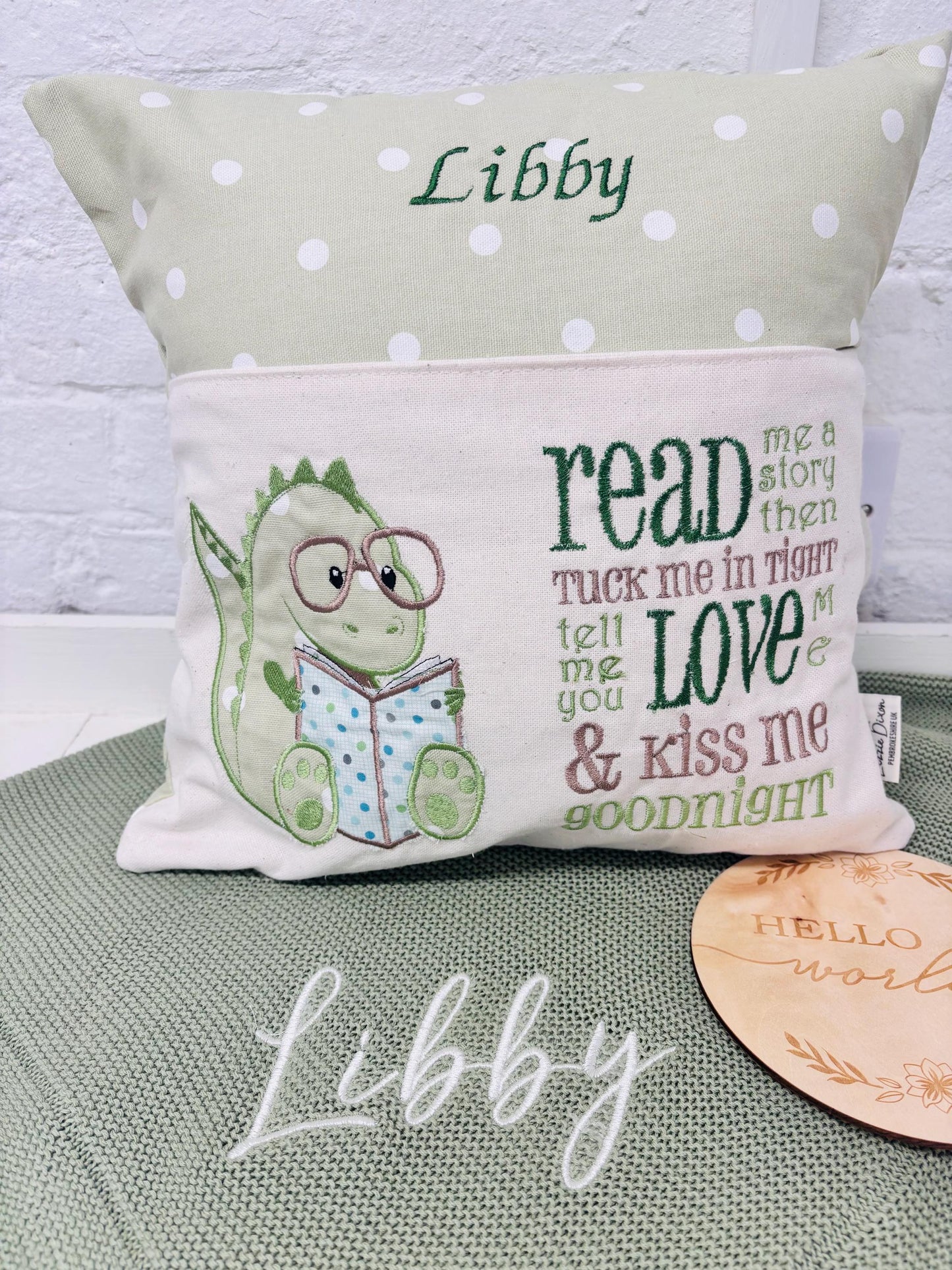 Personalised Baby knitted Blanket – Custom Embroidered Name | Newborn Gift | Baby Shower Present | Keepsake Blanket| Personalised.