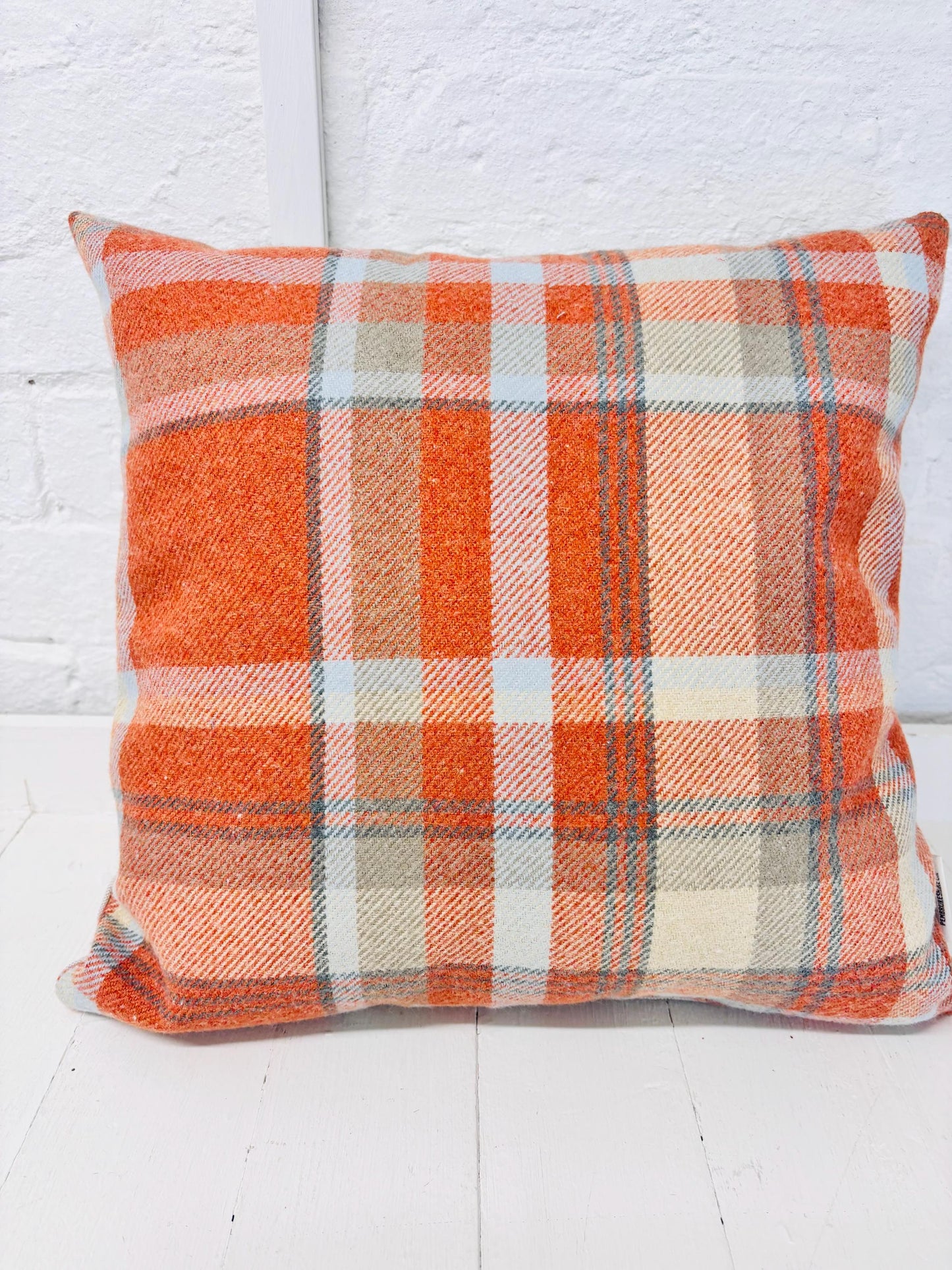 Cwtch Cushion- Autumnal faux wool