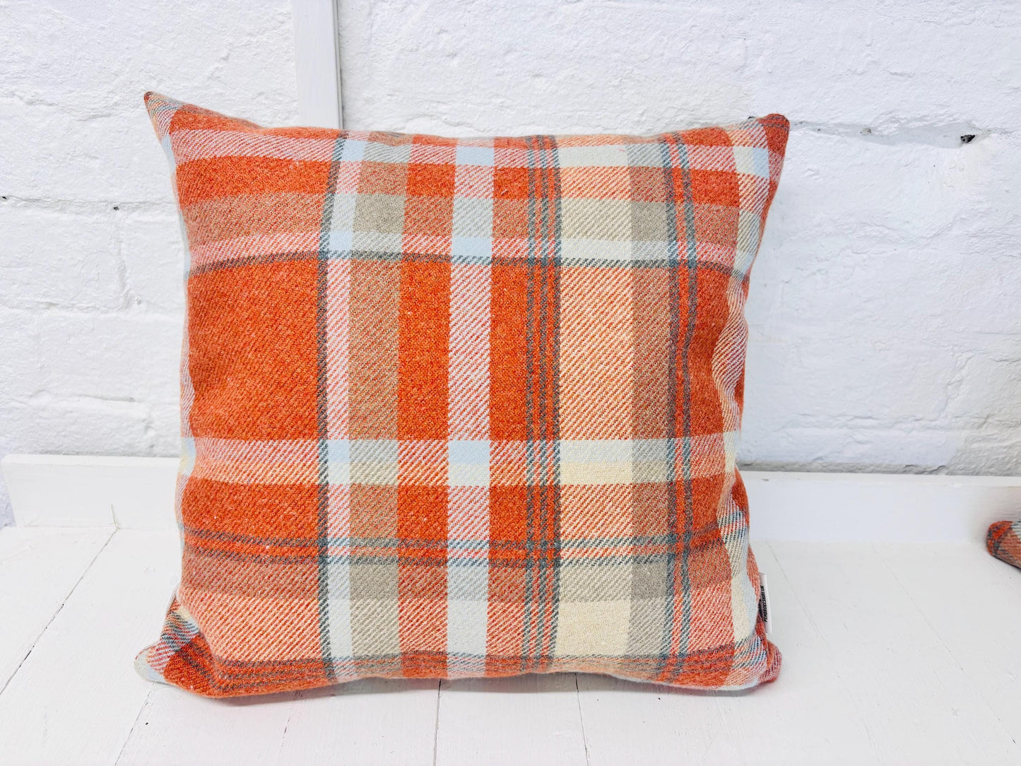 Cwtch Cushion- Autumnal faux wool