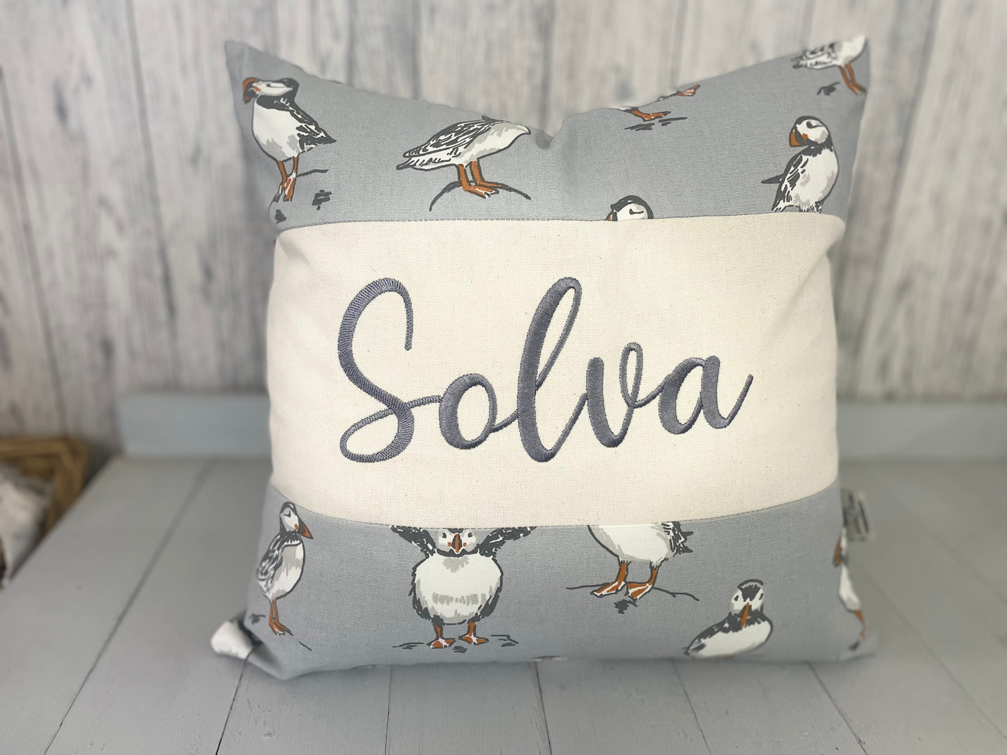 Personalised Nautical themed Location Cushion