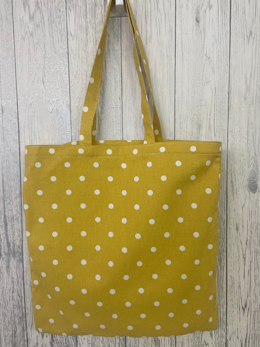 Mustard Dotty Shopping  bag