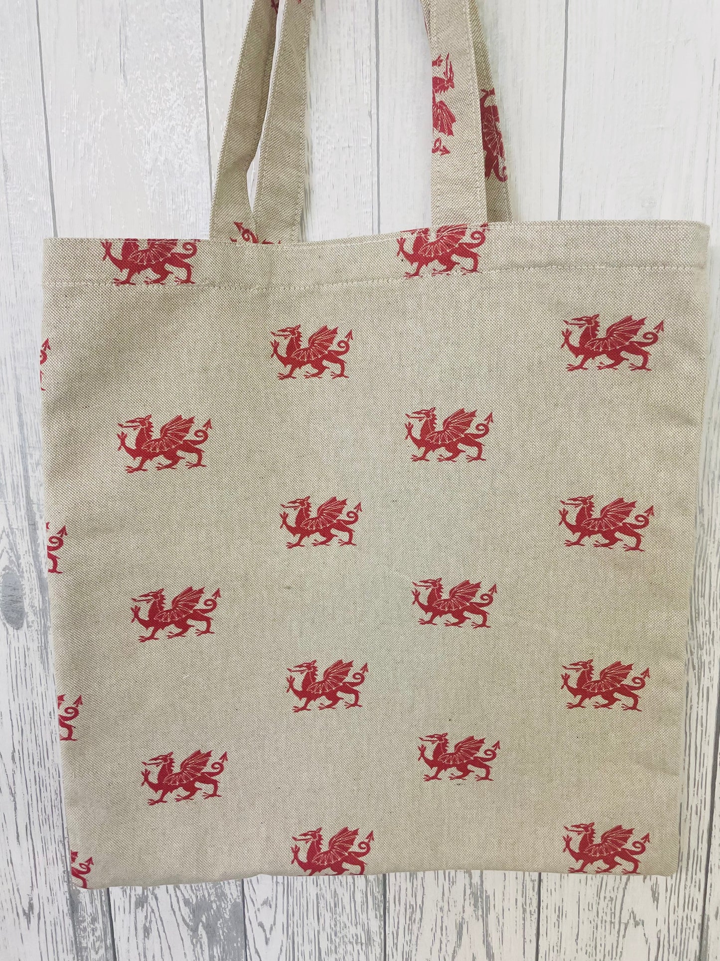 Dragon fabric Tote style Shopping. Bag