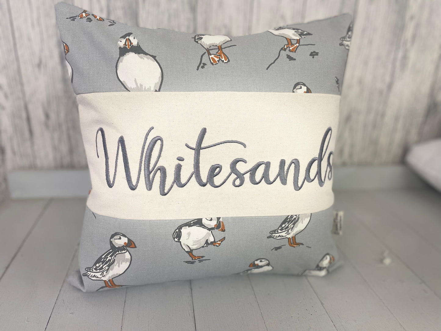 Personalised Nautical themed Location Cushion