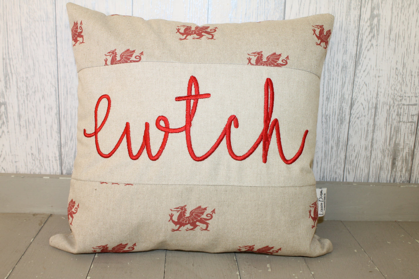 Cwtch Cushion- 16" Welsh Dragon Cwtch Cushion