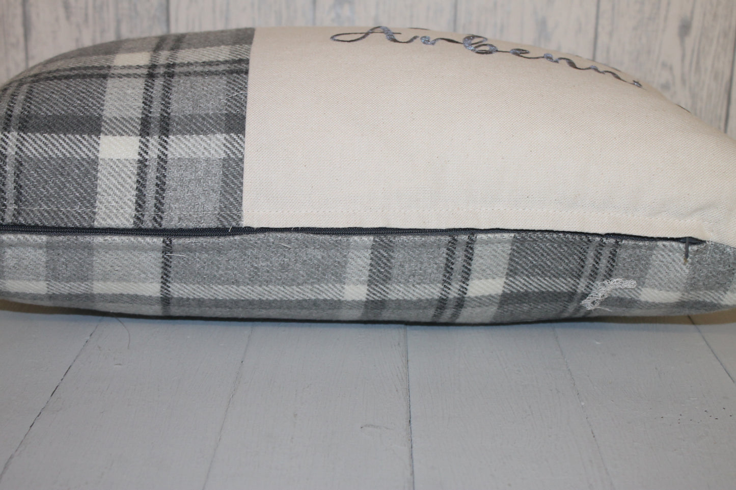 Welsh Quote Wool touch fabric cushion