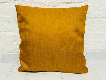 Mustard Tweed Scatter Cushion- Autumnal Cushion