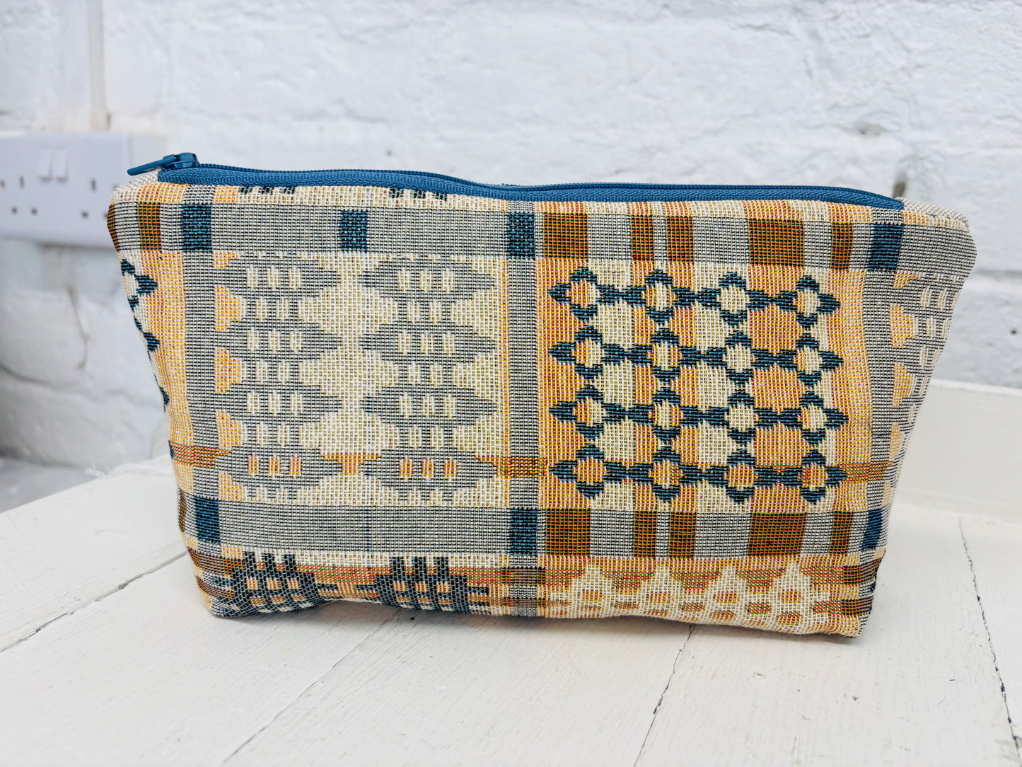 Pastel Welsh Blanket ColoursWash bag\Make up bag