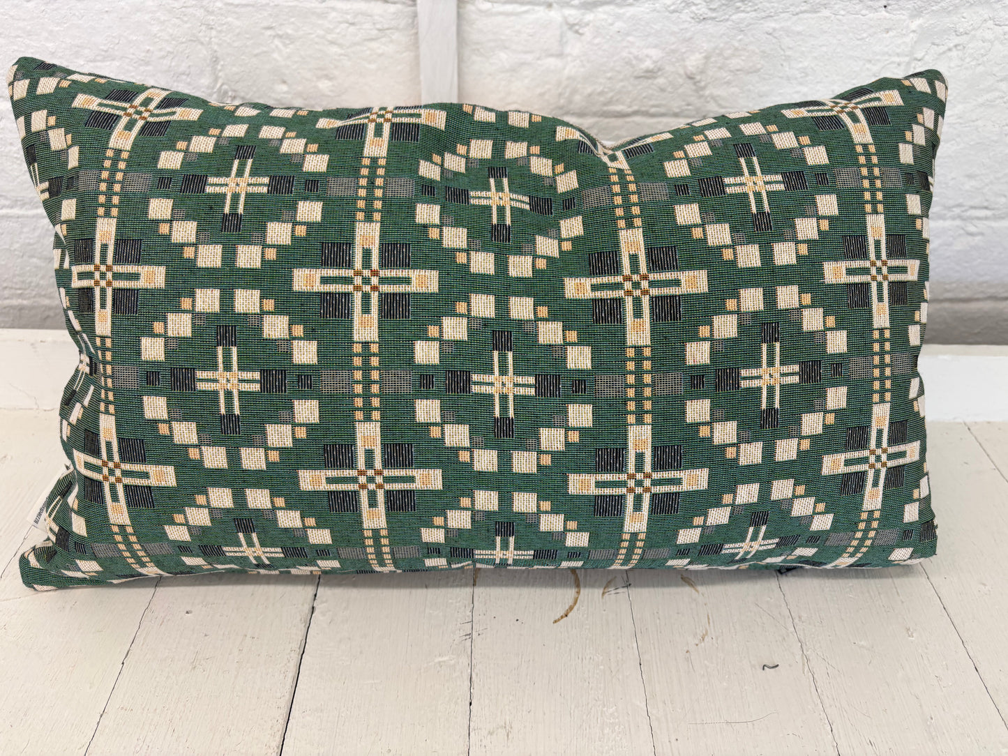Vintage Cross Welsh Blanket Cushion- Plain Cushion
