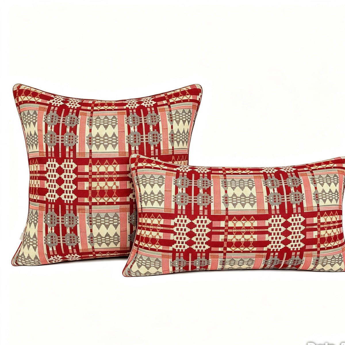 Christmas Red Welsh Blanket  Cushions