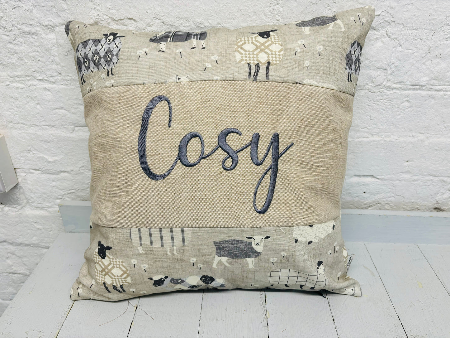 Cosy Sheep Cushion- 16" panel Cushion