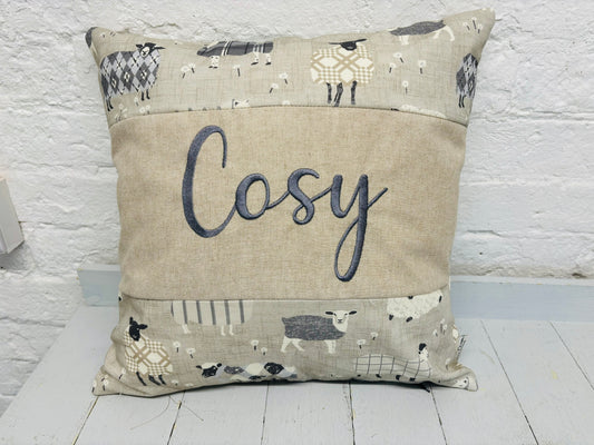 Cosy Sheep Cushion- 16" panel Cushion