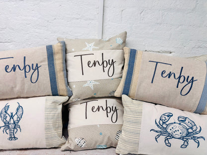 Crab Cushion -Wavey striped long cushion- limited Edition