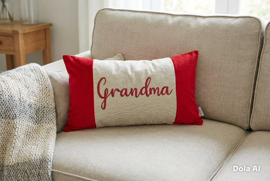 Red Velvet Grandma Cushion Mother’s Day Cushion
