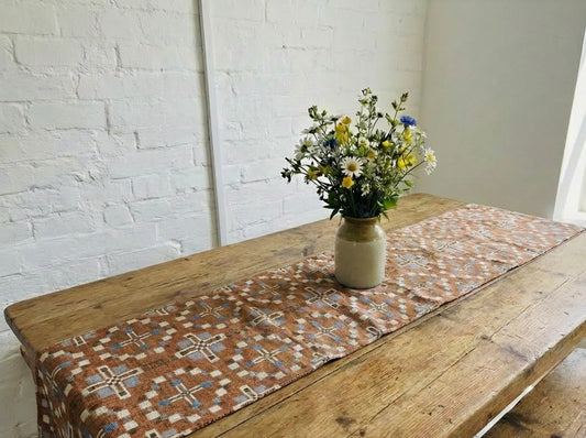 New Vintage Cross Table runner -Tapestry Table Runner