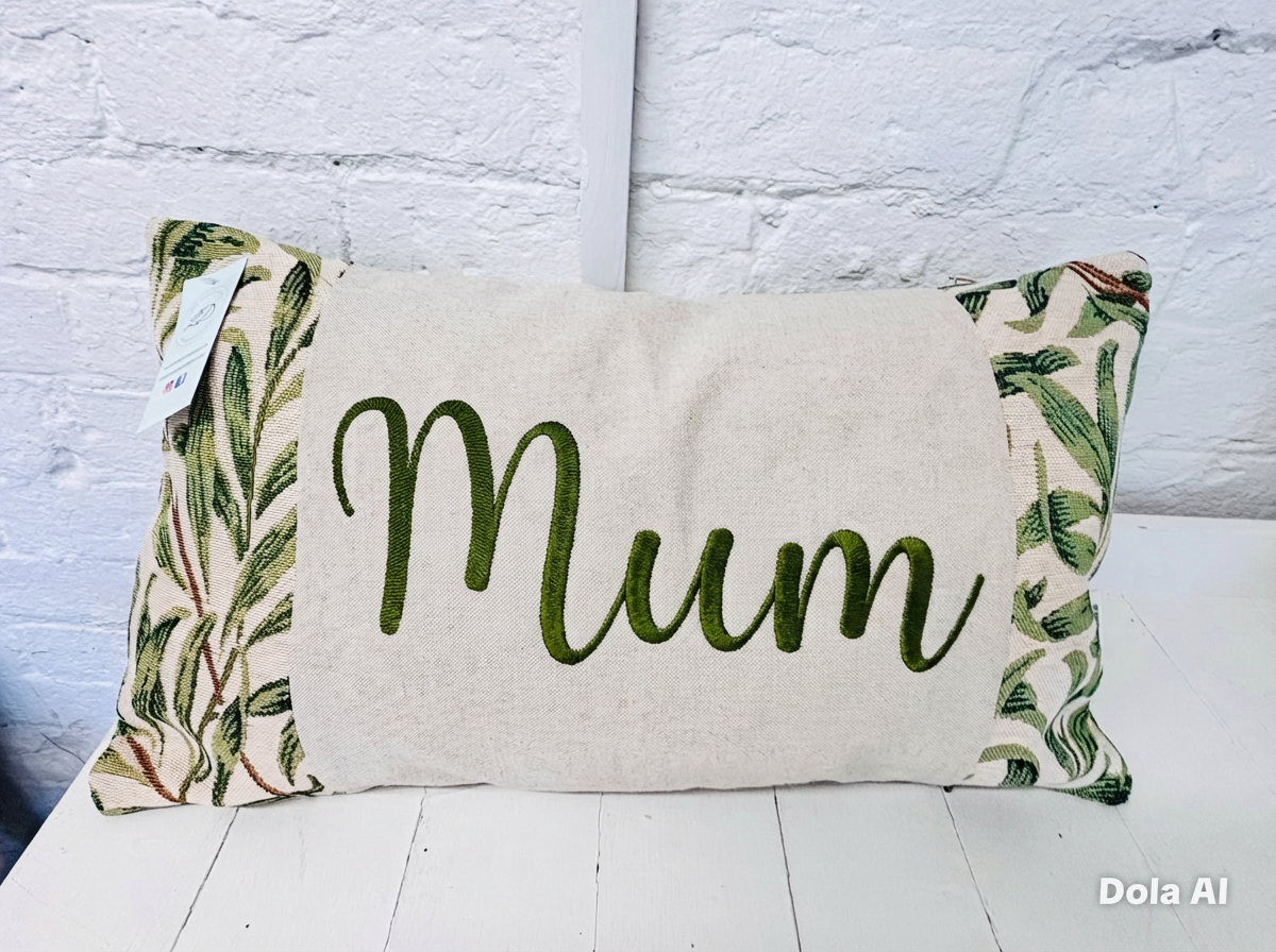William Morris Willow Bough Tapestry Mother’s Gift, Personalised Cushion, Gift for Mum.