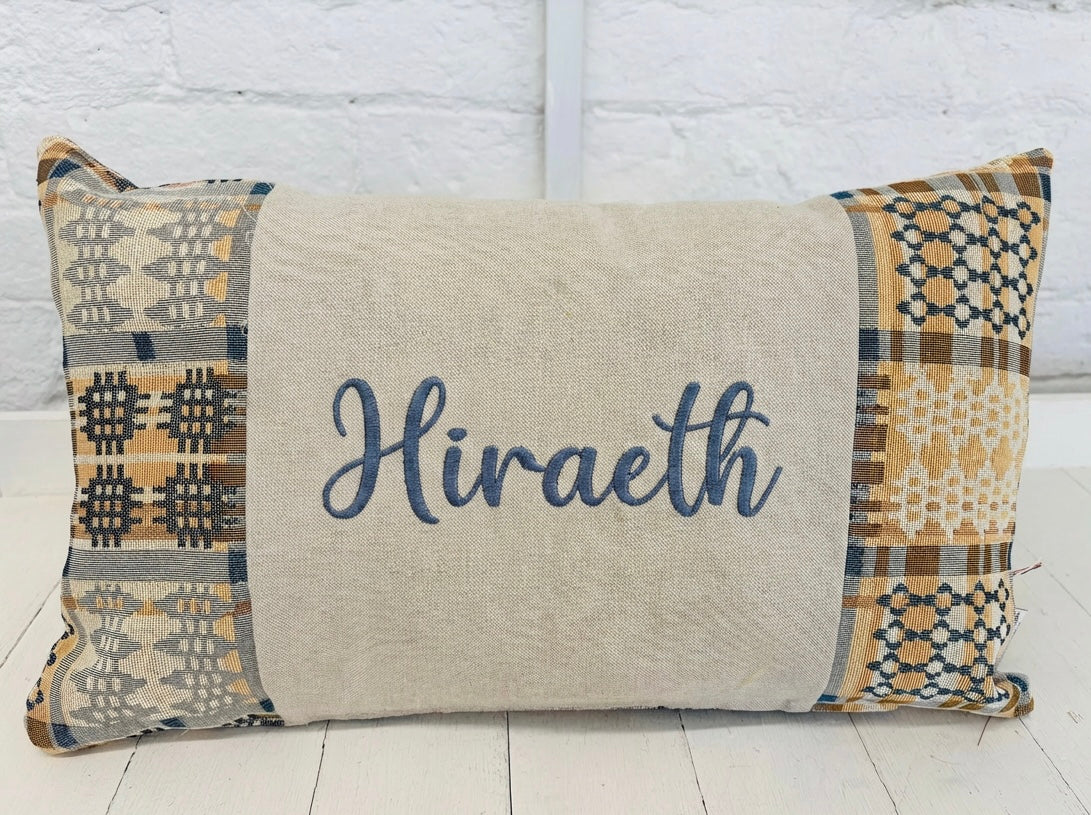 Cwtch Welsh Blanket -Rectangle Cushion