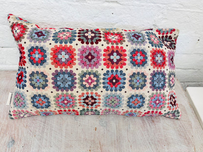 Anyone can cuddle ..  Crochet style Cushion-Cwtch Rectangle  Cushion