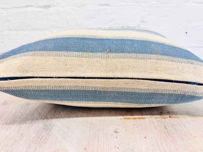 Beach Cushion - Blue and cream - Square (limited Edition)
