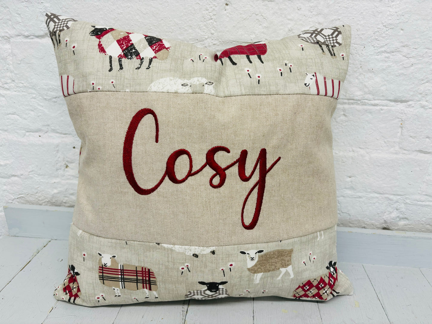 Cosy Sheep Cushion- 16" panel Cushion