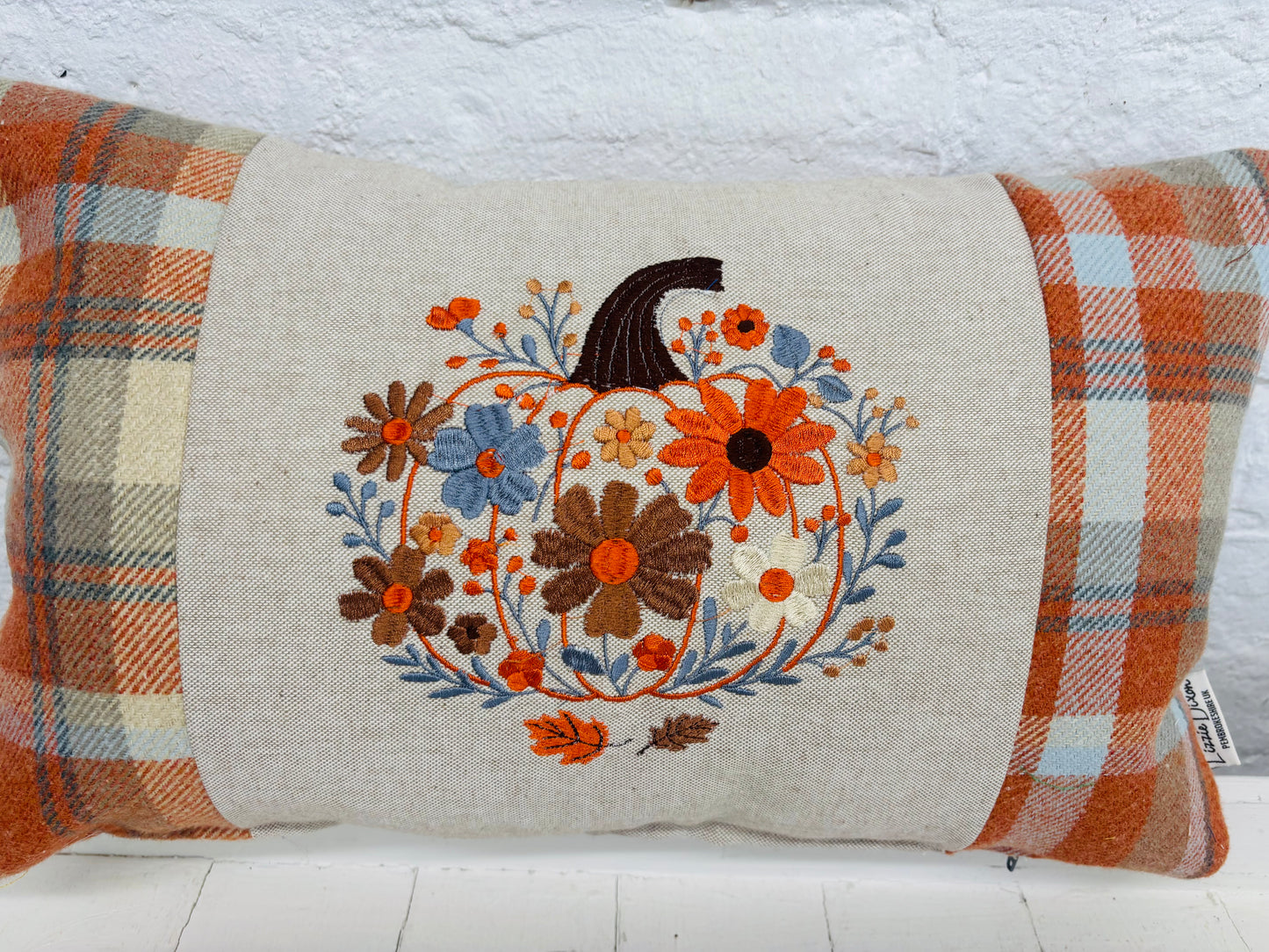 Floral Pumpkin Cushion-Autumnal cushion